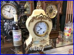Rare Seth Thomasfrench-victorian Adamantine Unlisted Parlor-mantle Chime Clock