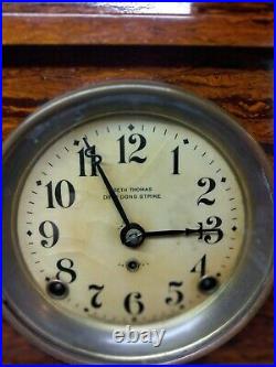 Rare Vintage Seth Thomas Adamtine Table Clock Model 89T. Wooden. Works