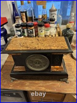 Rare antique 1897 seth thomas clock co. Adamantine mantle clock