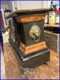 Rare antique 1897 seth thomas clock co. Adamantine mantle clock