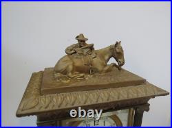Rare antique Seth Thomas Rough Rider Clock 1909 era Bronze and Glass Rare antique Seth Thomas Rough Rider Clock 1909 era Bronze and Glass