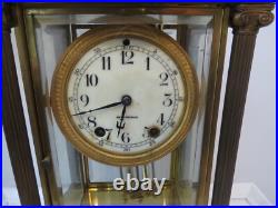 Rare antique Seth Thomas Rough Rider Clock 1909 era Bronze and Glass Rare antique Seth Thomas Rough Rider Clock 1909 era Bronze and Glass