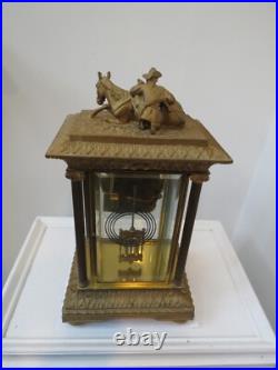Rare antique Seth Thomas Rough Rider Clock 1909 era Bronze and Glass Rare antique Seth Thomas Rough Rider Clock 1909 era Bronze and Glass