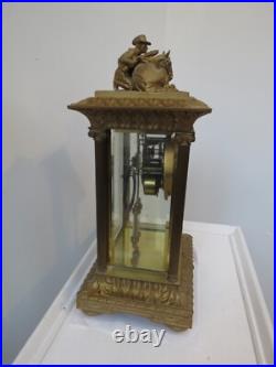 Rare antique Seth Thomas Rough Rider Clock 1909 era Bronze and Glass Rare antique Seth Thomas Rough Rider Clock 1909 era Bronze and Glass