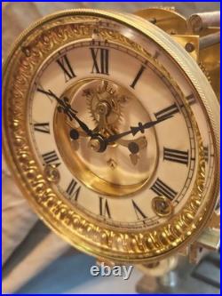 Rebuilt Ansonia #5 Clock Movement and Dial Cleaned /Serviced for Marble clock