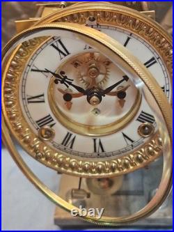 Rebuilt Ansonia #5 Clock Movement and Dial Cleaned /Serviced for Marble clock