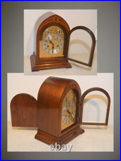 Restored Grand Seth Thomas Chime 70 1928 Antique Cabinet Clock In Mahogany