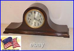 Restored Herschede Model 20 Antique Westminster Chimes Clock 1920 In Mahogany