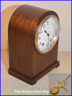 Restored Seth Thomas Amherst 1921 Fine Antique Cabinet Clock In Mahogany