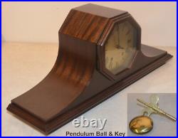 Restored Seth Thomas Antique Tambour 19-1924 Time&hour Strike Clock In Mahogany