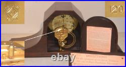 Restored Seth Thomas Antique Tambour 19-1924 Time&hour Strike Clock In Mahogany