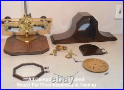 Restored Seth Thomas Antique Tambour 19-1924 Time&hour Strike Clock In Mahogany