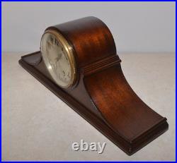 Restored Seth Thomas Fine Antique Tambour 12-1928 Cabinet Clock In Mahogany