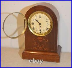 Restored Seth Thomas Prospect 2 1911 Fine Antique Cabinet Clock In Mahogany