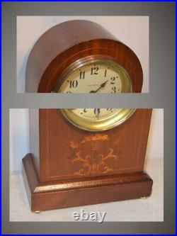 Restored Seth Thomas Prospect 2 1913 Fine Antique Cabinet Clock In Mahogany