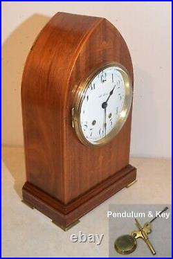 Restored Seth Thomas Stratford 1905 Fine Antique Cabinet Clock In Mahogany