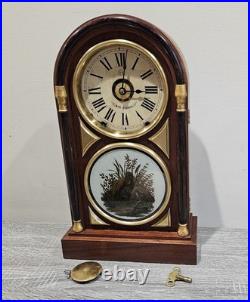 Restored Working! Antique Seth Thomas Chicago Shelf Clock 8 Day Mechanical