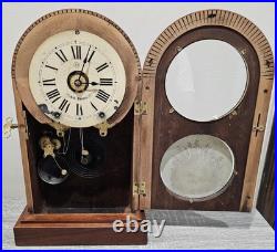 Restored Working! Antique Seth Thomas Chicago Shelf Clock 8 Day Mechanical