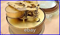 SEE VIDEO Original Running Seth Thomas NAVY Ship Clock Brass Dual Mainsprings