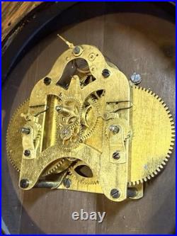 SETH THOMAS 14 In. PILOT / WARDROOM CLOCK RUNNING ORIGINAL OAK FINISH NICE