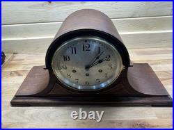 SETH THOMAS ANTIQUE WESTMINSTER CHIME MANTEL CLOCK NO 74 nicely restored 1921
