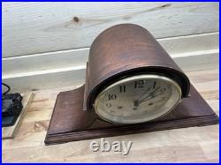 SETH THOMAS ANTIQUE WESTMINSTER CHIME MANTEL CLOCK NO 74 nicely restored 1921