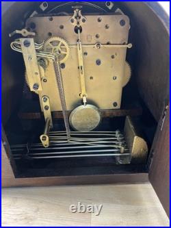 SETH THOMAS ANTIQUE WESTMINSTER CHIME MANTEL CLOCK NO 74 nicely restored 1921