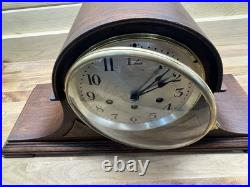 SETH THOMAS ANTIQUE WESTMINSTER CHIME MANTEL CLOCK NO 74 nicely restored 1921