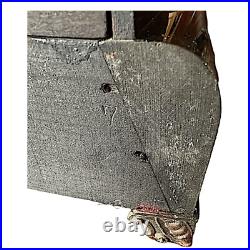 SETH THOMAS Antique 1880 Faux Marble Mantel Clock 13.5x 10.5x 6 Time & Strike