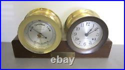 SETH THOMAS E537-000 Mantel/Desk CLOCK & BAROMETER FREE SHIPPING