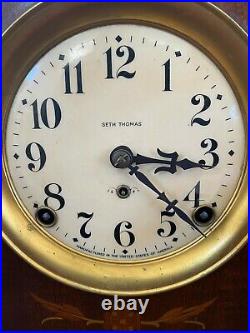 SETH THOMAS Mantel Antique Clock c1918 PROSPECT Model Great Condition