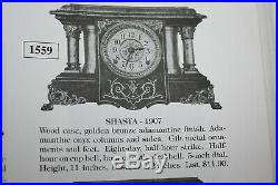 SETH THOMAS Mantel Antique Clock c/1906- FULLY RESTORED -Model SHASTA