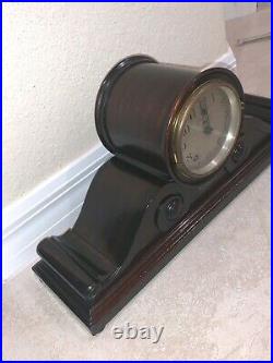 SETH THOMAS Mantel Antique Clock c/1920 Model No. 60 Scroll Work w Name Plate