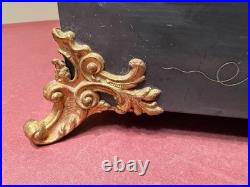 SETH THOMAS Mantle Clock Lions Head Pulls, Model No. 102, With New Key