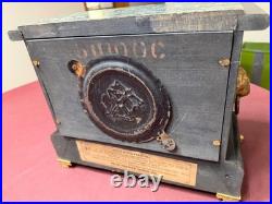 SETH THOMAS Mantle Clock Lions Head Pulls, Model No. 102, With New Key