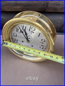 SETH THOMAS SHIPS CLOCK Large 10 1/4 Diameter 30 Day SETH THOMAS SHIPS CLOCK Large 10 1/4 Diameter 30 Day