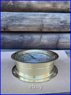 SETH THOMAS SHIPS CLOCK Large 10 1/4 Diameter 30 Day SETH THOMAS SHIPS CLOCK Large 10 1/4 Diameter 30 Day
