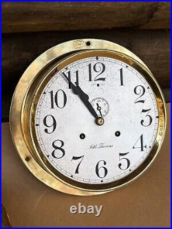 SETH THOMAS SHIPS CLOCK Large 10 1/4 Diameter 30 Day SETH THOMAS SHIPS CLOCK Large 10 1/4 Diameter 30 Day