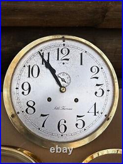 SETH THOMAS SHIPS CLOCK Large 10 1/4 Diameter 30 Day SETH THOMAS SHIPS CLOCK Large 10 1/4 Diameter 30 Day