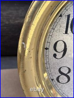 SETH THOMAS SHIPS CLOCK Large 10 1/4 Diameter 30 Day SETH THOMAS SHIPS CLOCK Large 10 1/4 Diameter 30 Day