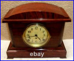 SETH THOMAS SONORA 2 bell ding dong strike mantle clock running excellent last 1