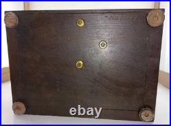 SETH THOMAS SONORA CHIME BEEHIVE MANTLE CLOCK 4 RODS MAYLAND CIRCA 1920 With KEY