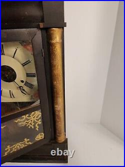 SETH THOMAS clock antique PLYMOUTH HOLLOW mantel Clock Parts Or Repair