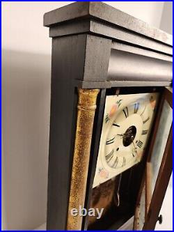 SETH THOMAS clock antique PLYMOUTH HOLLOW mantel Clock Parts Or Repair