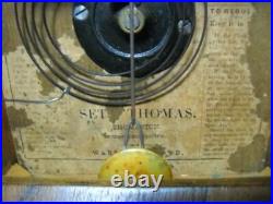 Scarce Antique Seth Thomas 30 Hour Rosewood Octagon Top Mantel Clock Circa 1863