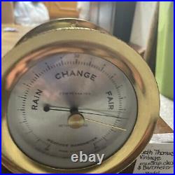 Seth Thomas 1004 Corsair-w E537-000 Clock & Barometer E537-010 With Key &Wood Base