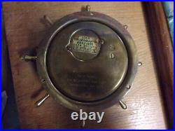 Seth Thomas 1008 ship wheel brass helmsman-W clock