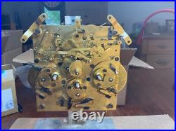 Seth Thomas 113 Chime Clock Movement for parts or restoration plus hands and key
