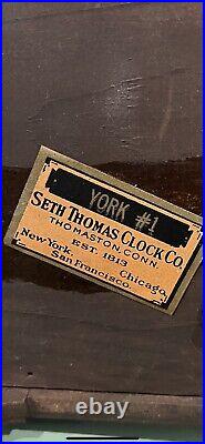 Seth Thomas 1922 Antique Mantle Clock Leader #1 Runs/chimes