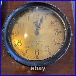 Seth Thomas 1941 WW2 US Navy mark 1 deck clock Bakelite With Back plate